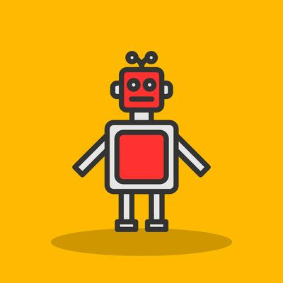 Robot Vector Icon Design