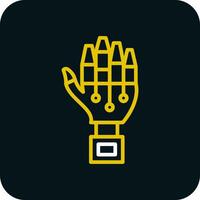 Robot hand Vector Icon Design