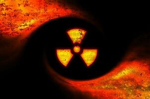 Toxic symbol abstract background photo