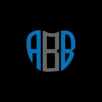 diseño creativo del logotipo de la letra abb. Diseño exclusivo de AB. vector