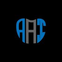 diseño creativo del logotipo de la letra aai. diseño único aai. vector