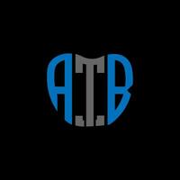 ATB letter logo creative design. ATB unique design. vector