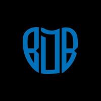 bdb letra logo creativo diseño. bdb único diseño. vector