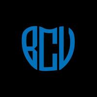 bcv letra logo creativo diseño. bcv único diseño. vector