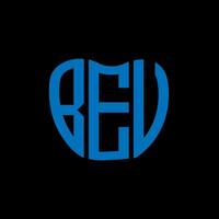BEU letter logo creative design. BEU unique design. vector