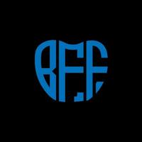 bff letra logo creativo diseño. bff único diseño. vector