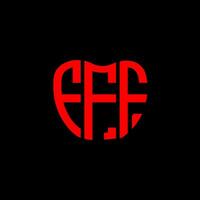 FFF letter logo creative design. FFF unique design. vector