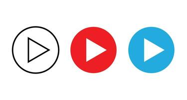 Video play Button in vector
