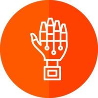 Robot hand Vector Icon Design