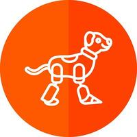 Robot dog Vector Icon Design