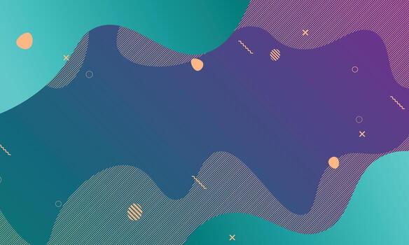 Abstract purple fluid with dynamic shape background. vector