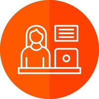 Blogger Vector Icon Design