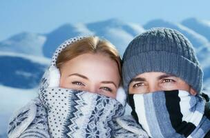 Happy couple portrait photo