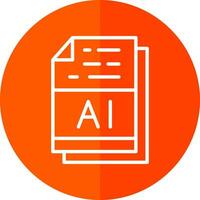 AI File Format Vector Icon Design