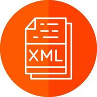 Xml File Format Vector Icon Design