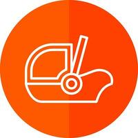 Baby car seat Vector Icon Design