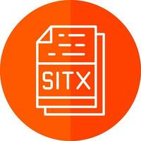 SITX File Format Vector Icon Design