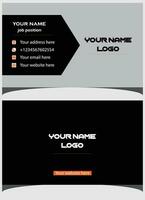 Modern business card design template vector