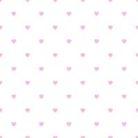 Cute Seamless Polka Heart Vector Pattern Background for Valentine Day - February 14, 8 March, Mother's Day, Marriage, Birth Celebration. Romantic Girlish Design.