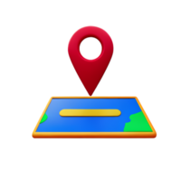 Icon Location Map AI Generative png