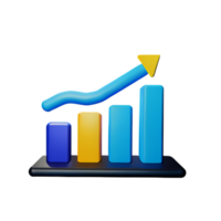 Graph Diagrammleiste Lager ai generativ png