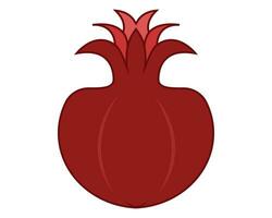 Pomegranate Flat Illustration vector