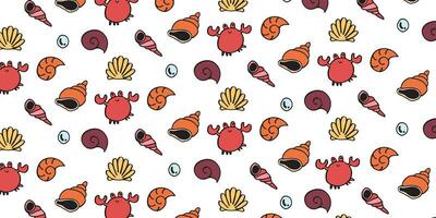 ocean fish cartoon pattern background design vector