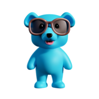 oso pardo oso lentes ai generativo png