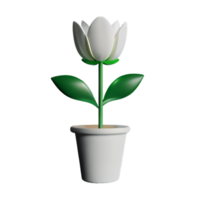 Rose Pot Flower AI Generative png