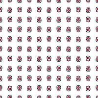 Seamless pattern of red flower for web, print, textile, wallpaper, gift wrapping paper and other. vector