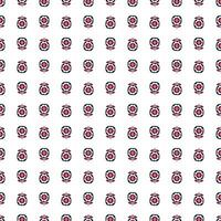 Seamless pattern of red flower for web, print, textile, wallpaper, gift wrapping paper and other. vector