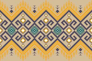 ethnic geometric seamless pattern. Geometric ethnic pattern can be used in fabric design for clothes, decorative paper, wrapping, textile, embroidery, illustration, vector, carpet vector