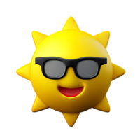 Soleil mignonne été ai génératif png