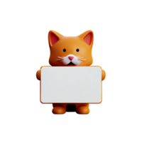 gato placa fofa ai generativo png