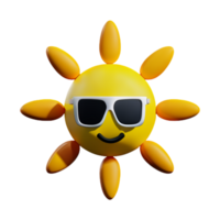 Sun Cute Summer AI Generative png
