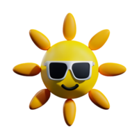 Soleil mignonne été ai génératif png