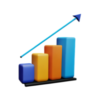 Graph Diagrammleiste Lager ai generativ png