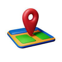 Icon Location Map AI Generative png