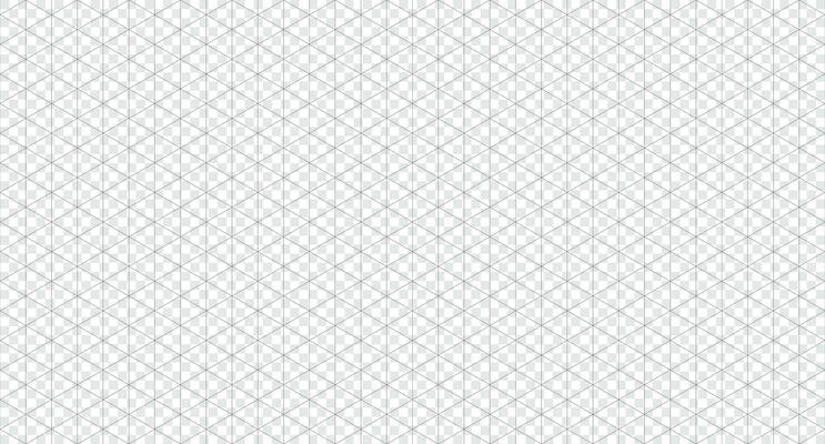 Isometric grid seamless pattern. Isometric grid template. Seamless isometric grid mockup. Vector illustration