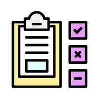 flat paper design with checklist icon vector