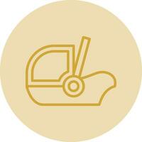 Baby car seat Vector Icon Design