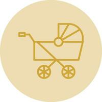 Pram Vector Icon Design