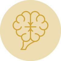 Human brain Vector Icon Design