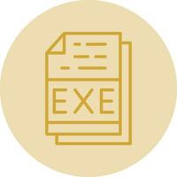 Exe File Format Vector Icon Design