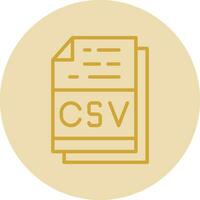 Csv File Format Vector Icon Design