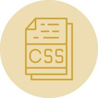 Css File Format Vector Icon Design
