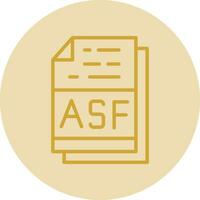 Asf File Format Vector Icon Design