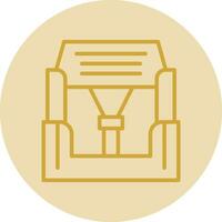 Car seat Vector Icon Design