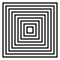 Abstract of square pyramid black and white background. vector