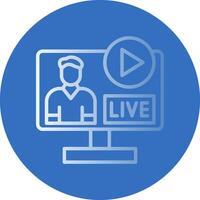 Live streaming Vector Icon Design